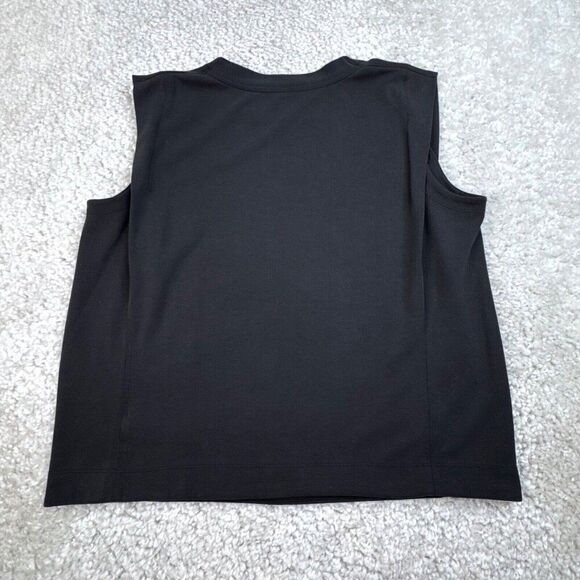 Athleta Seasoft Tank Sweatshirt Black - Picture 3 of 8